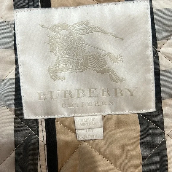 Authentic children Burberry quilted jacket